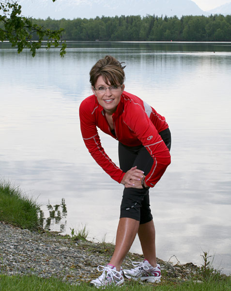 sarah palin runners world photos. Sarah Palin in Runner#39;s World magazine